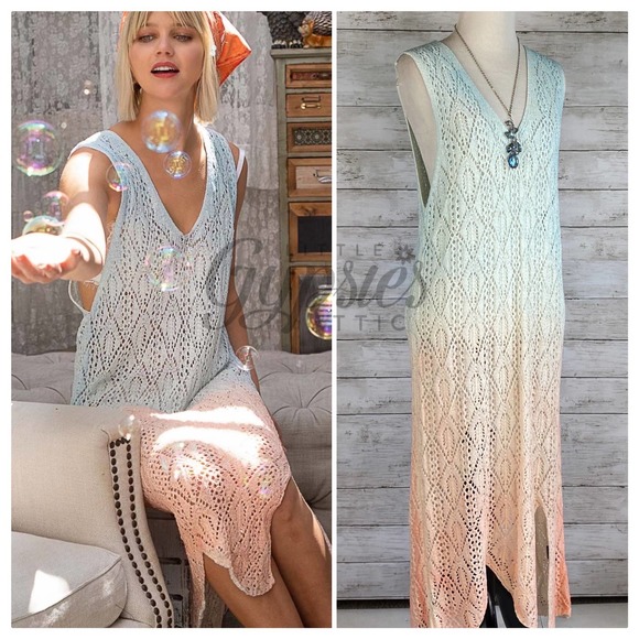 POL Dresses & Skirts - POL Dream-sickle Beach Ombre Dress